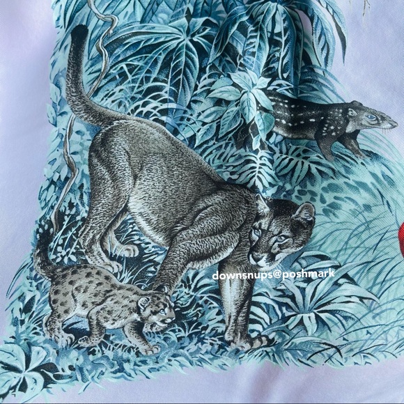 Hermès Equateur Washed Silk Scarf 90 - Picture 10 of 15